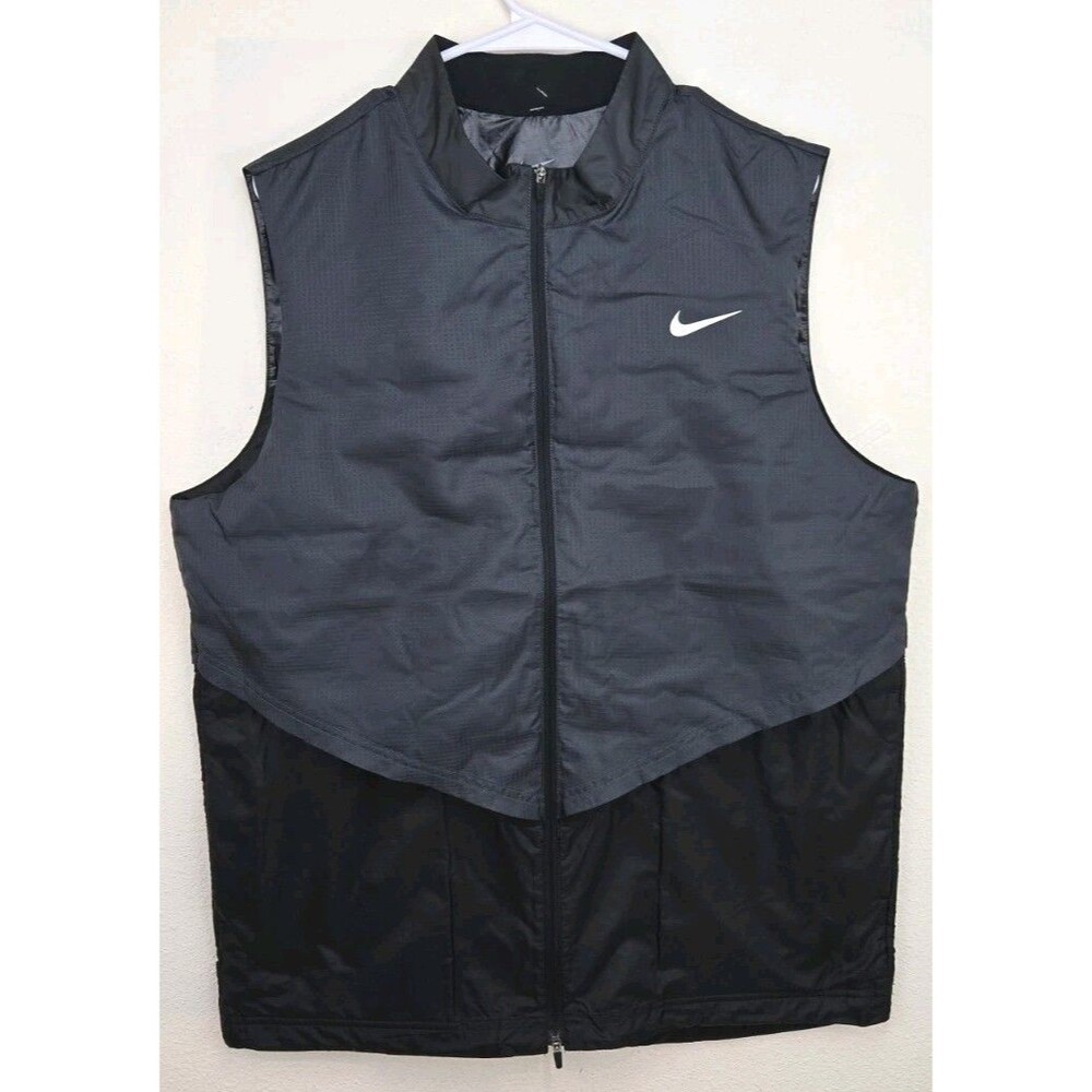 Nike - Repel Therma-Fit ADV Down Filled Golf Vest - Black/Gray - Mens Sz L